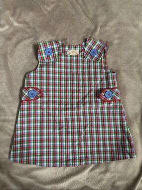 TBBC Janie Jumper Dress (Miss Porter’s plaid) 18-24 and 0-6 months